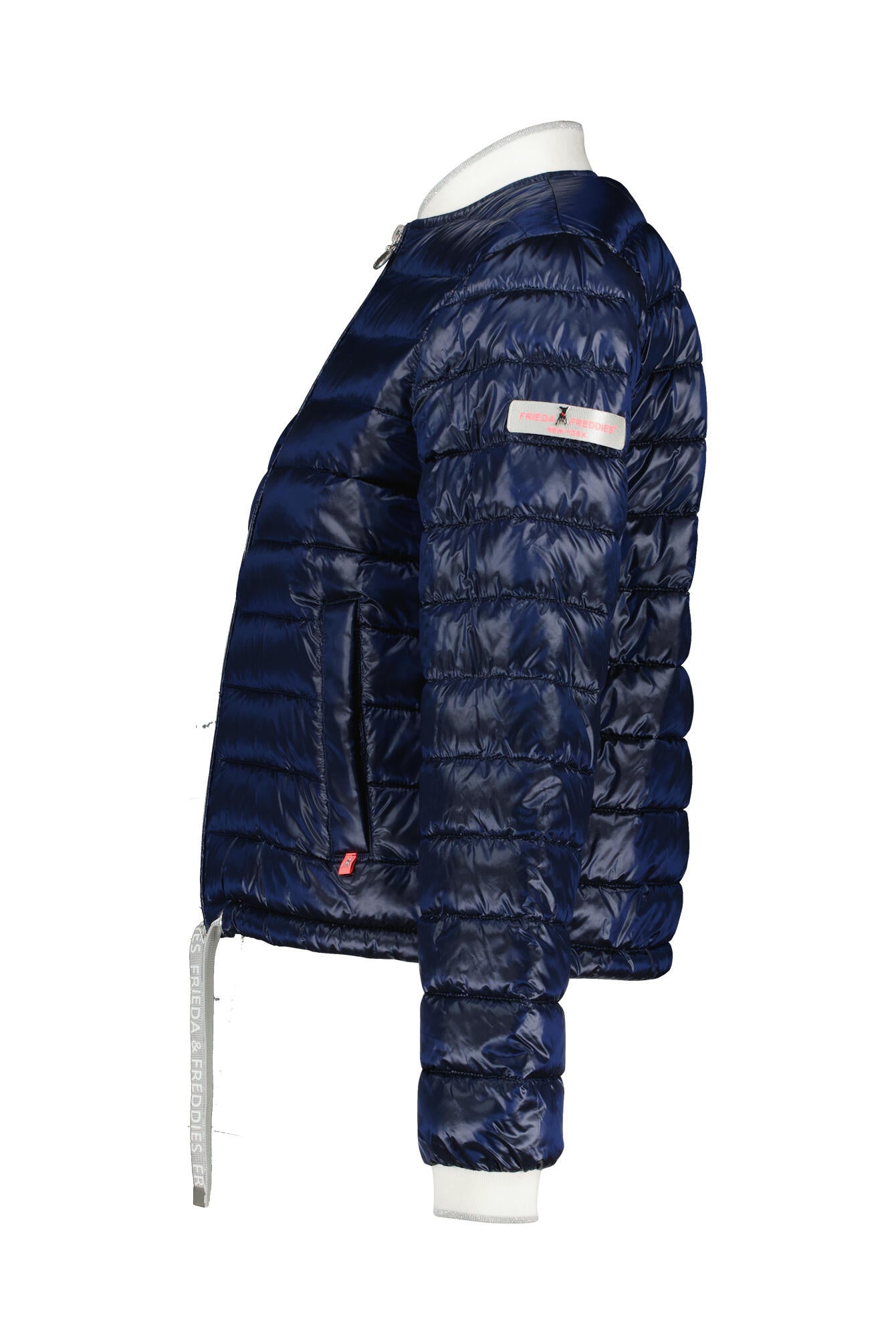 Steppjacke mit Stehkragen - 518-midnight b - Blau