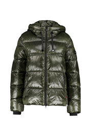 Steppjacke THERMOLITE mit Kapuze - 979-black oliv - Grün