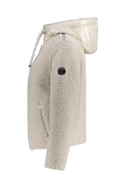 Teddyjacke mit Kapuze - 111-champagne - Creme
