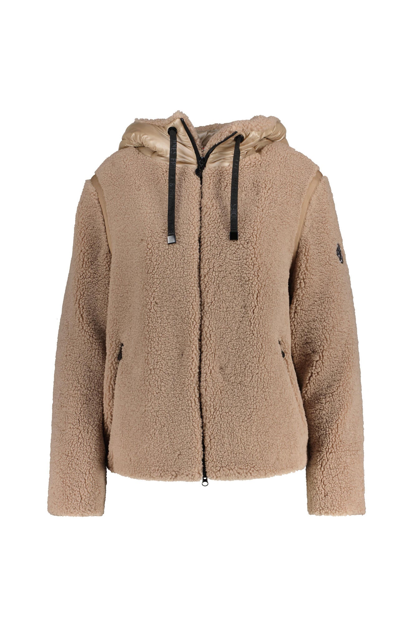 Teddyjacke mit Kapuze - 123-desert bei - Beige