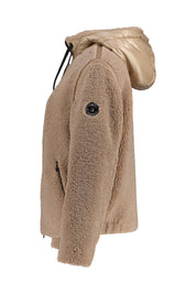 Teddyjacke mit Kapuze - 123-desert bei - Beige