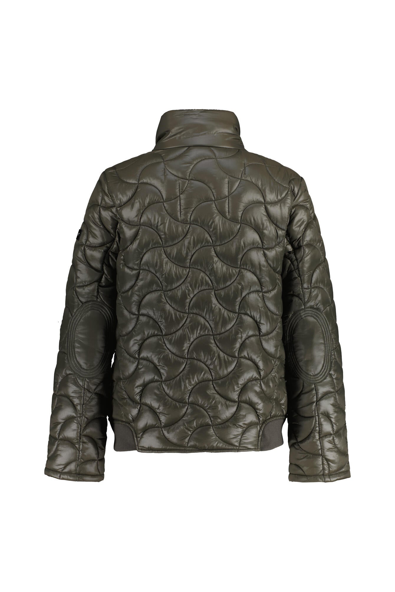 Steppjacke mit Stehkragen - 977-black oliv - Grün