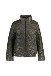 Steppjacke mit Stehkragen - 977-black oliv - Grün