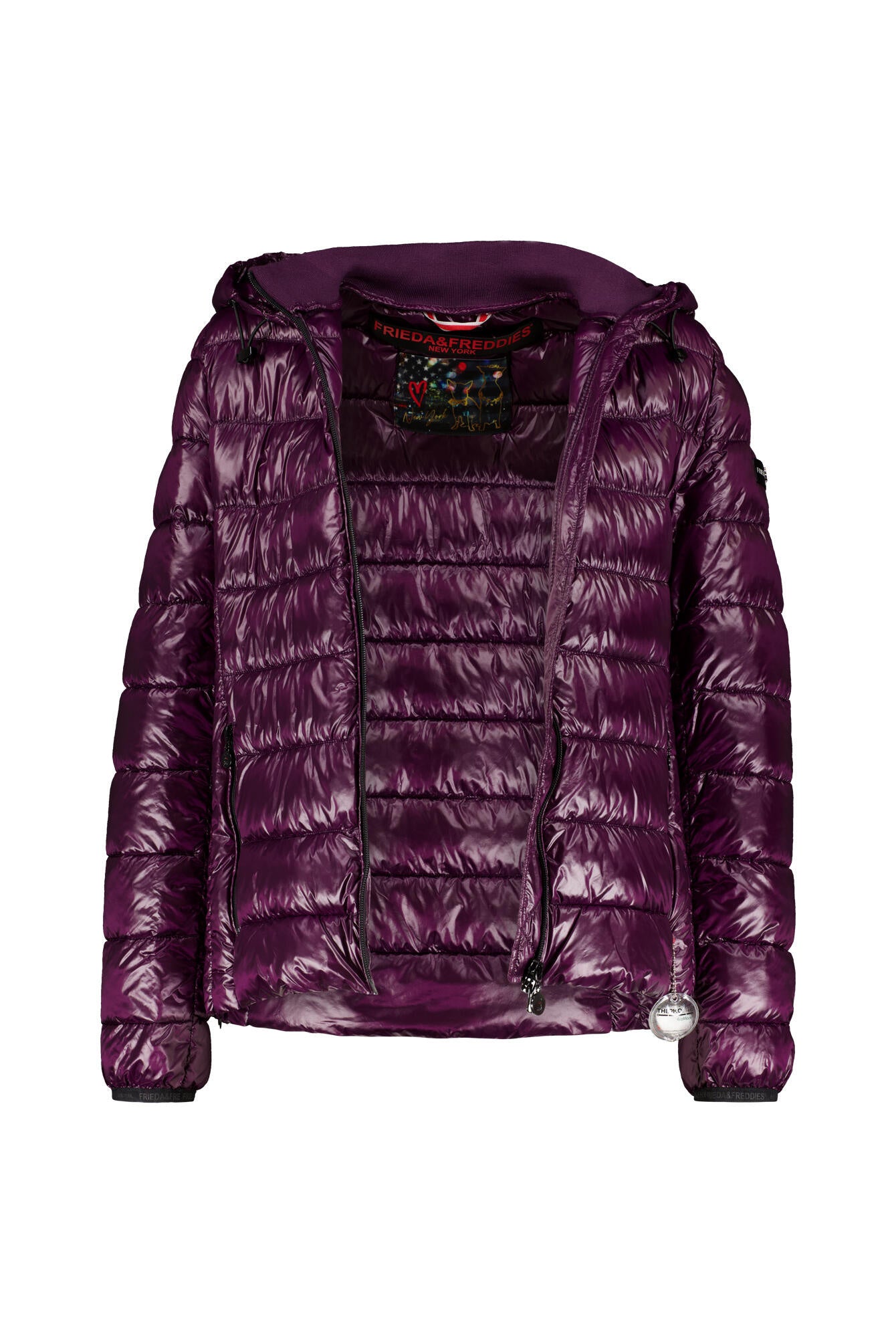 Steppjacke THERMOLITE mit Kapuze - 645-plum - Rot