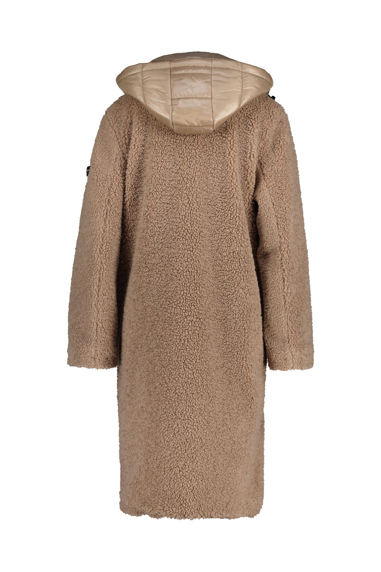 Teddymantel mit Steppeinsatz - 123-desert bei - Beige
