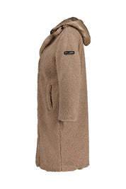 Teddymantel mit Steppeinsatz - 123-desert bei - Beige
