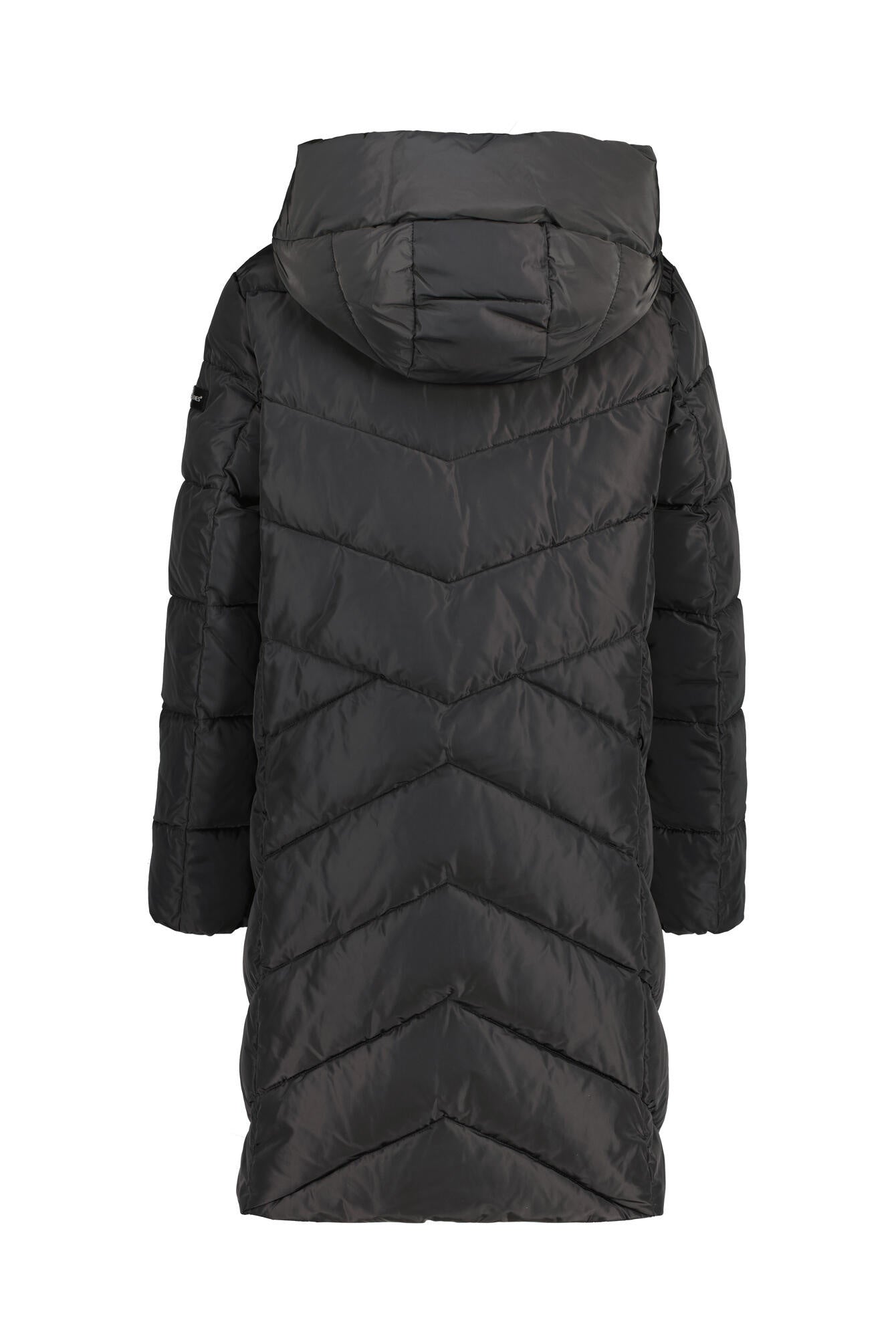 Steppmantel mit Kapuze - 99-black - Schwarz