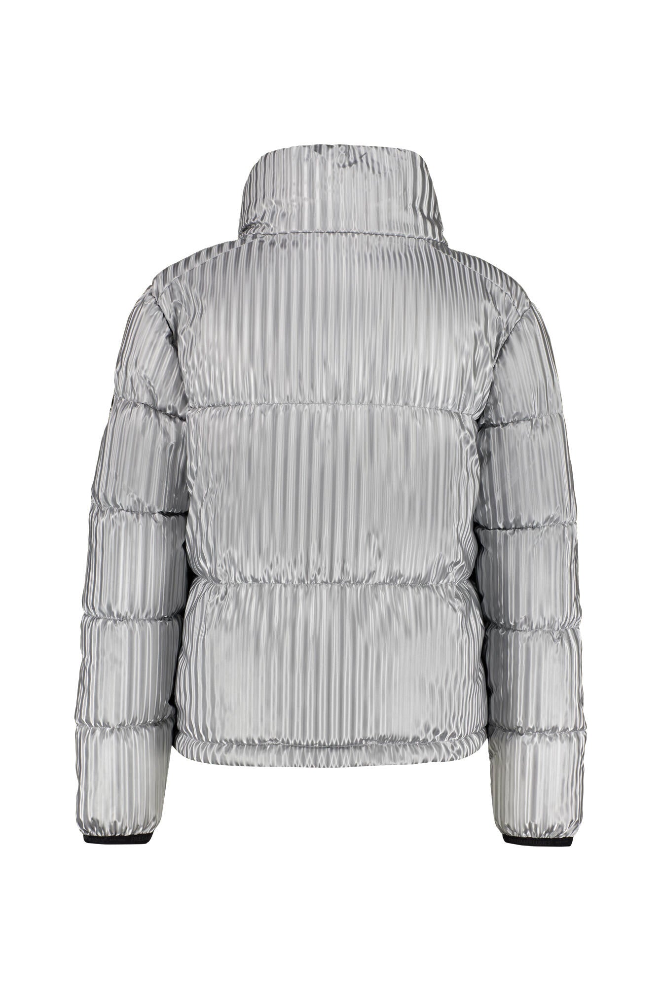 Steppjacke mit Stehkragen - 907-silver - Silber