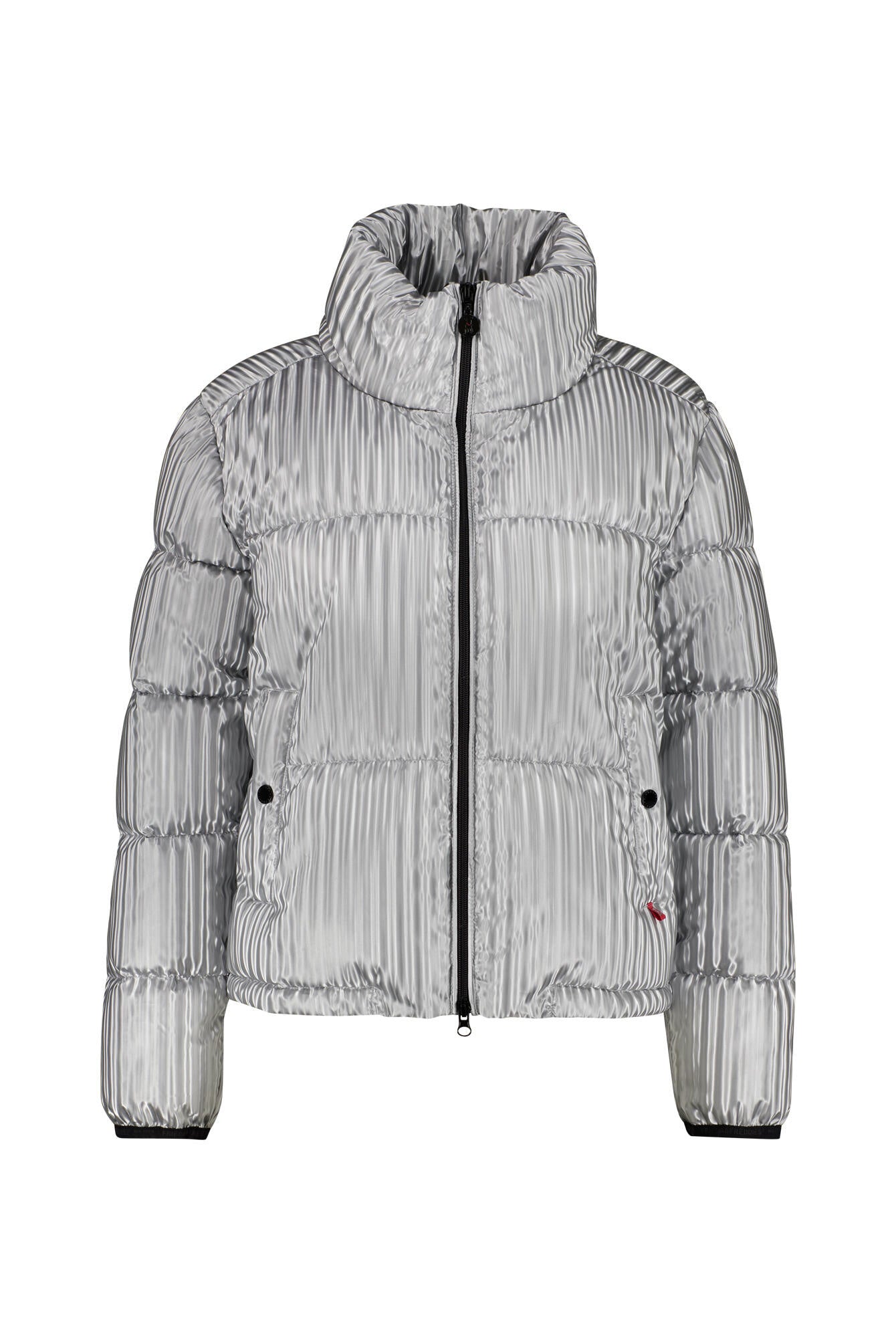 Steppjacke mit Stehkragen - 907-silver - Silber