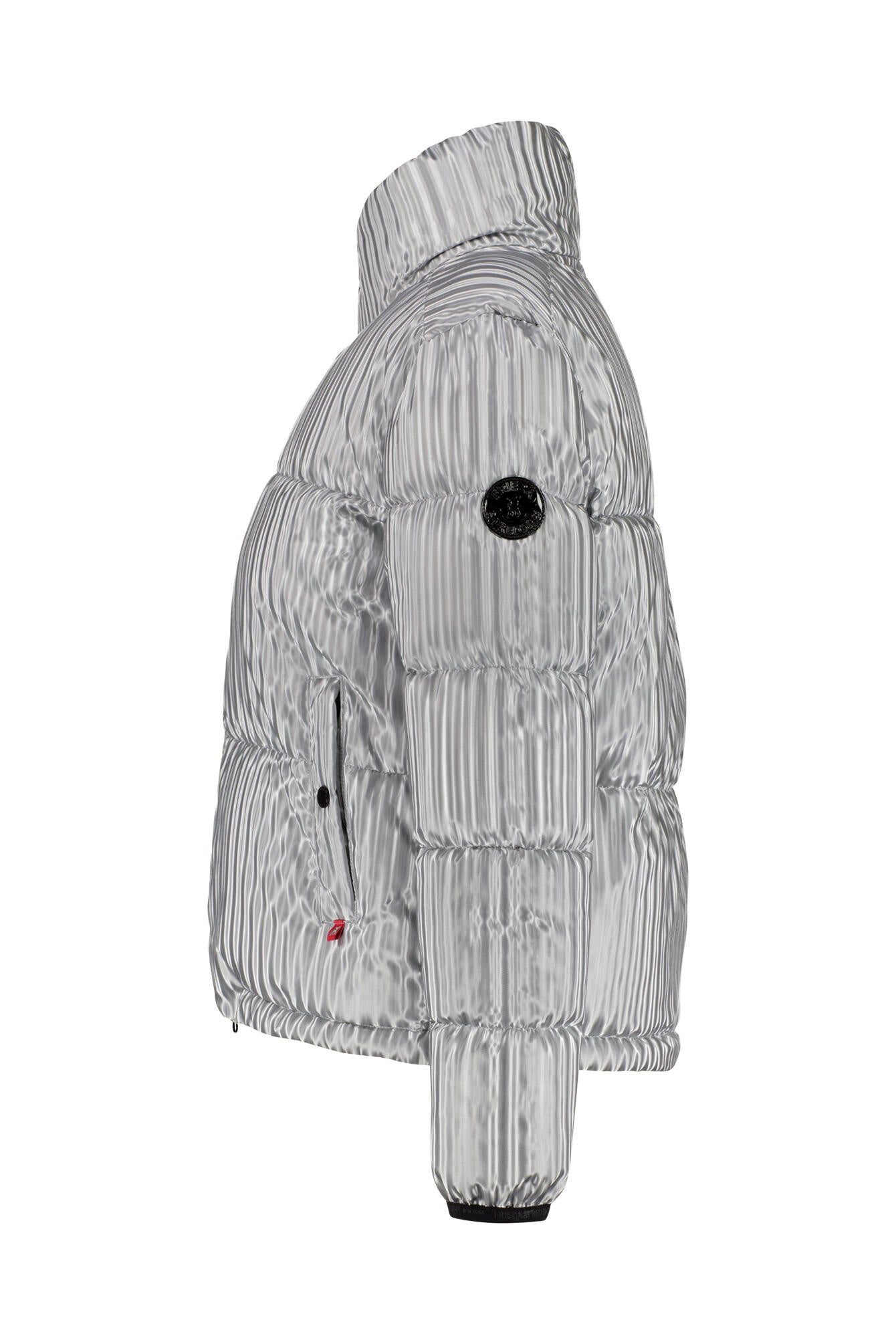 Steppjacke mit Stehkragen - 907-silver - Silber