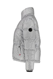 Steppjacke mit Stehkragen - 907-silver - Silber