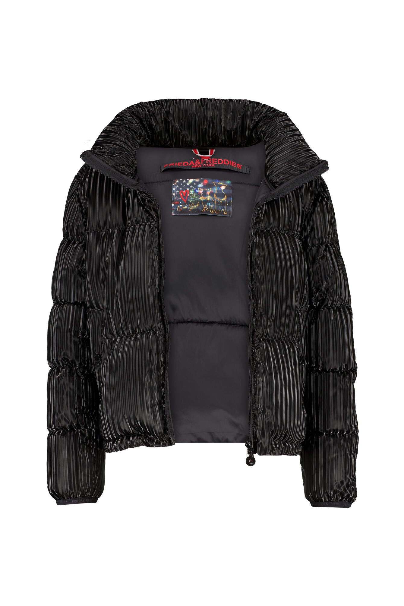 Steppjacke mit Stehkragen - 99-black - Schwarz