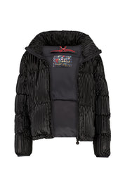 Steppjacke mit Stehkragen - 99-black - Schwarz