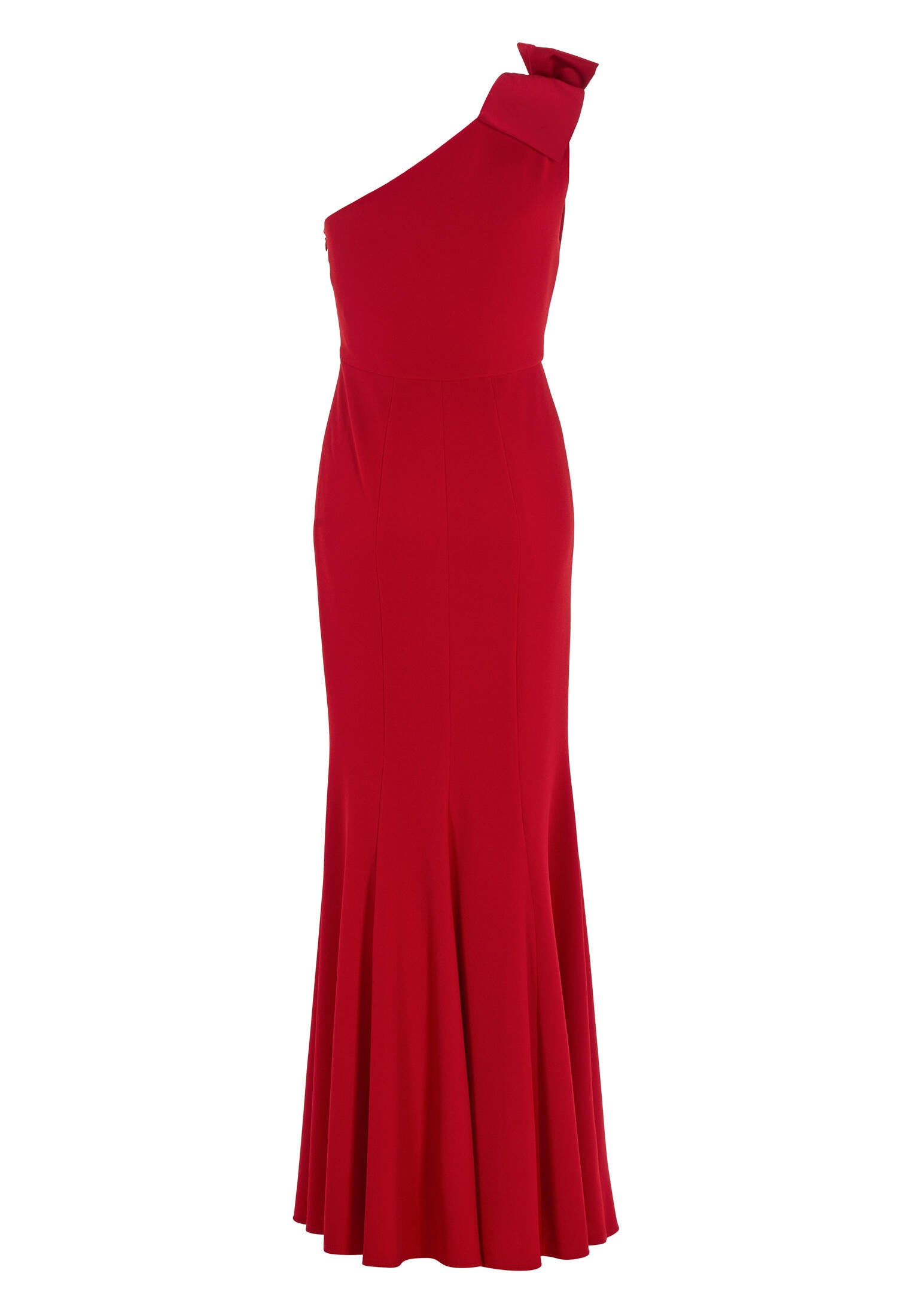 Abendkleid Maxi aus Crêpe Jersey - 631 - Rot