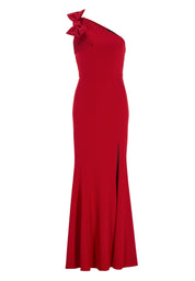 Abendkleid Maxi aus Crêpe Jersey - 631 - Rot