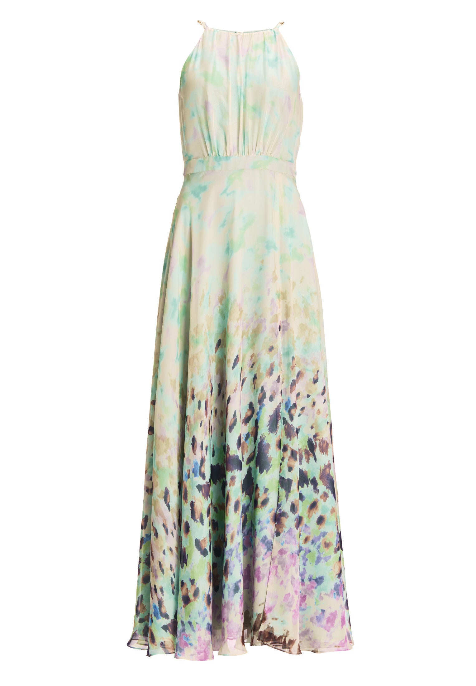 Abendkleid Maxi aus Chiffon - 5644 - Grün