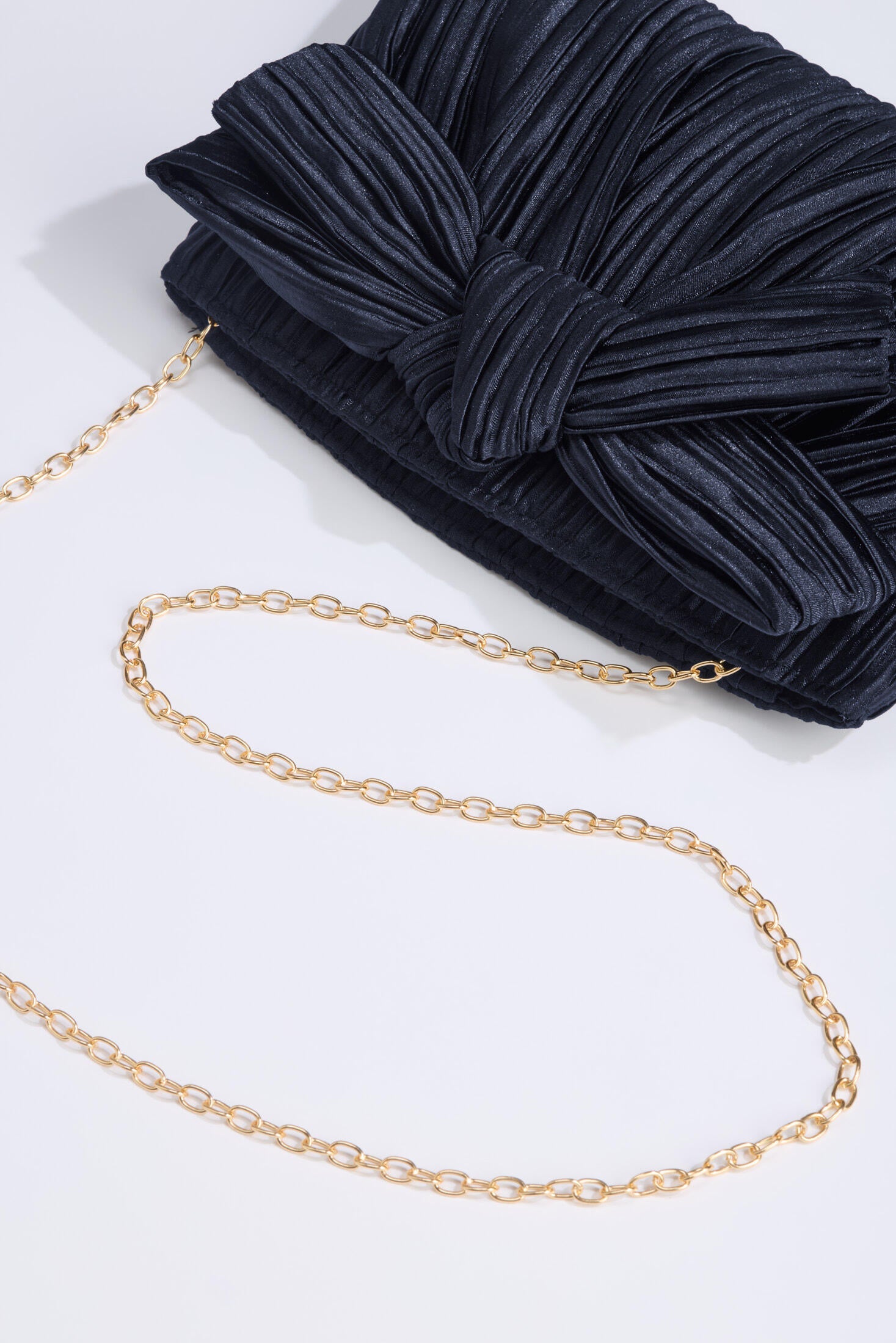 Abendtasche mit Schleifenapplikation - 310 - Blau