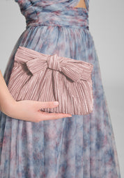 Abendtasche mit Schleifenapplikation - 691 - Rosa