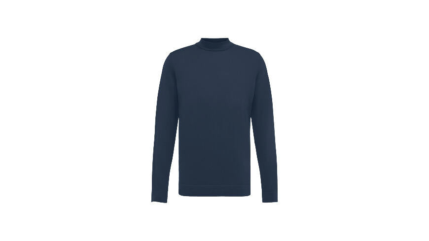 Strickpullover ARWON aus Schurwolle - 3100 - Blau
