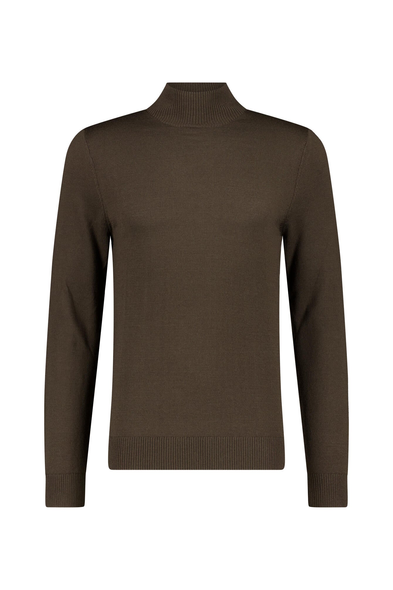 Pullover mit Stehkragen - 1108 - Grün | Khaki