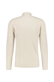 Strickpullover mit Turtleneck - 1705 - Beige