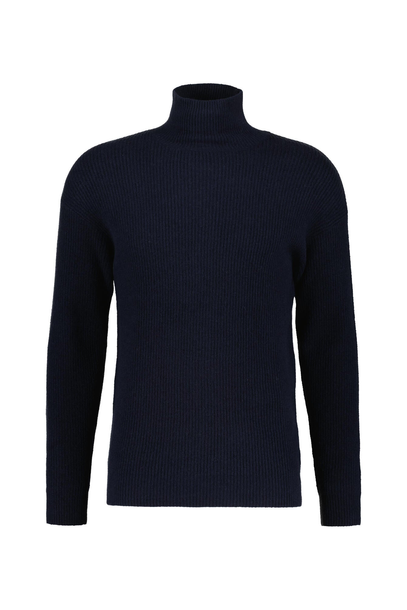 Strickpullover mit Turtleneck - 3000 - Blau