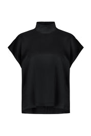Bluse ALARIA mit Stehkragen - 1000 - Schwarz