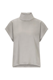 Bluse ALARIA mit Stehkragen - 1714 - Grau