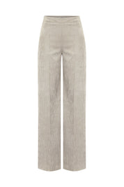 Ripp-Hose mit weitem Bein - 1702 - Creme