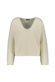 Strickpullover aus Alpaka - 1902 - Creme