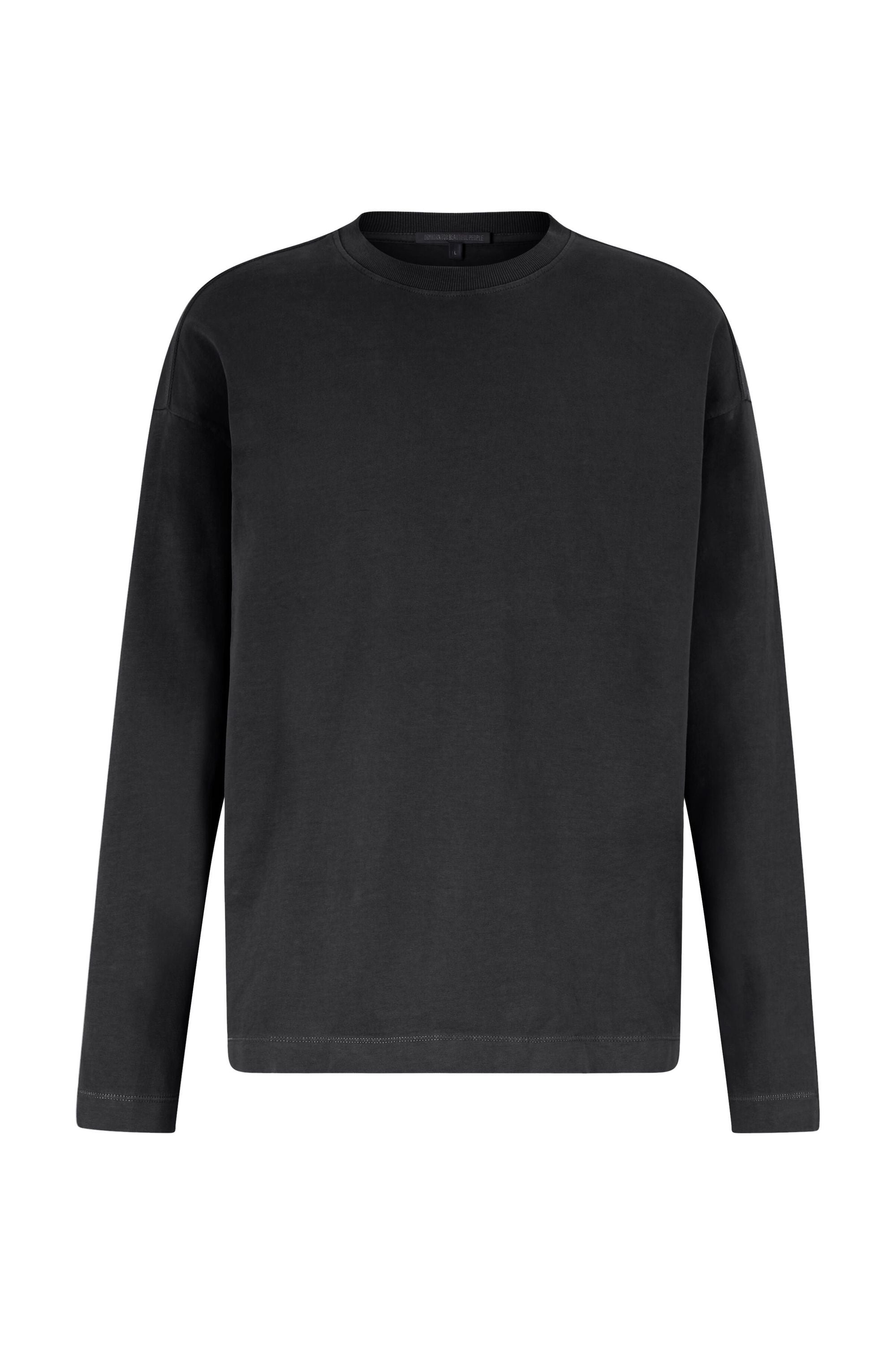 Langarmshirt - 6100 - Schwarz