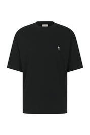 T-Shirt Relaxed Fit aus Baumwolle - 1000 - Schwarz
