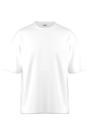 T-Shirt Relaxed Fit aus Baumwolle - 6000 - Weiß