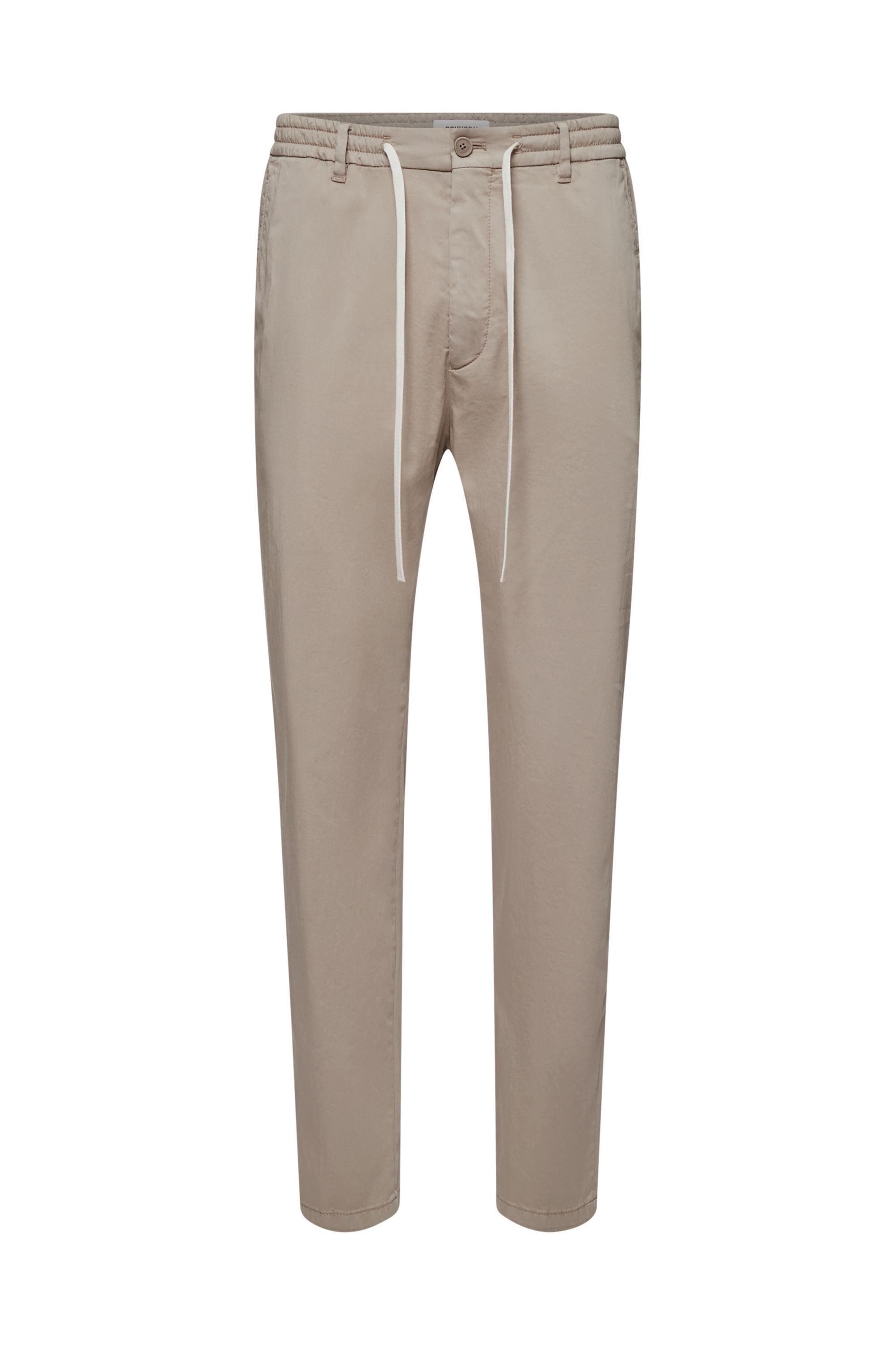 Chinohose Slim Fit mit Gummibund - 1715 - Beige