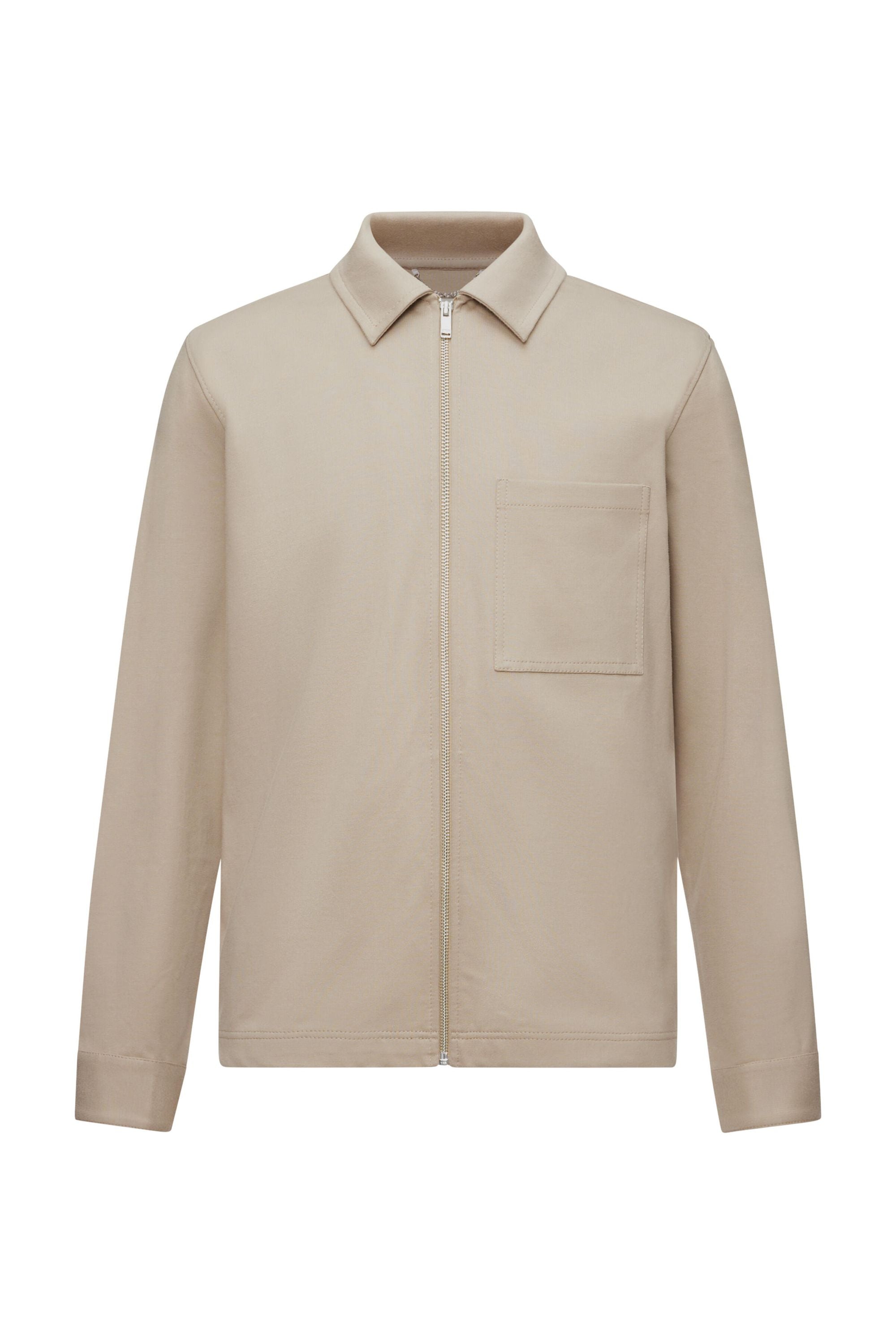 Overshirt aus Baumwolle - 1715 - Beige