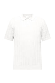 Strickpoloshirt aus Baumwolle - 1930 - Creme