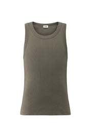 Tanktop gerippt aus Baumwolle - 2109 - Braun