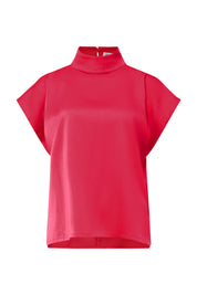 Bluse ALARIA mit Stehkragen - 5401 - Rot