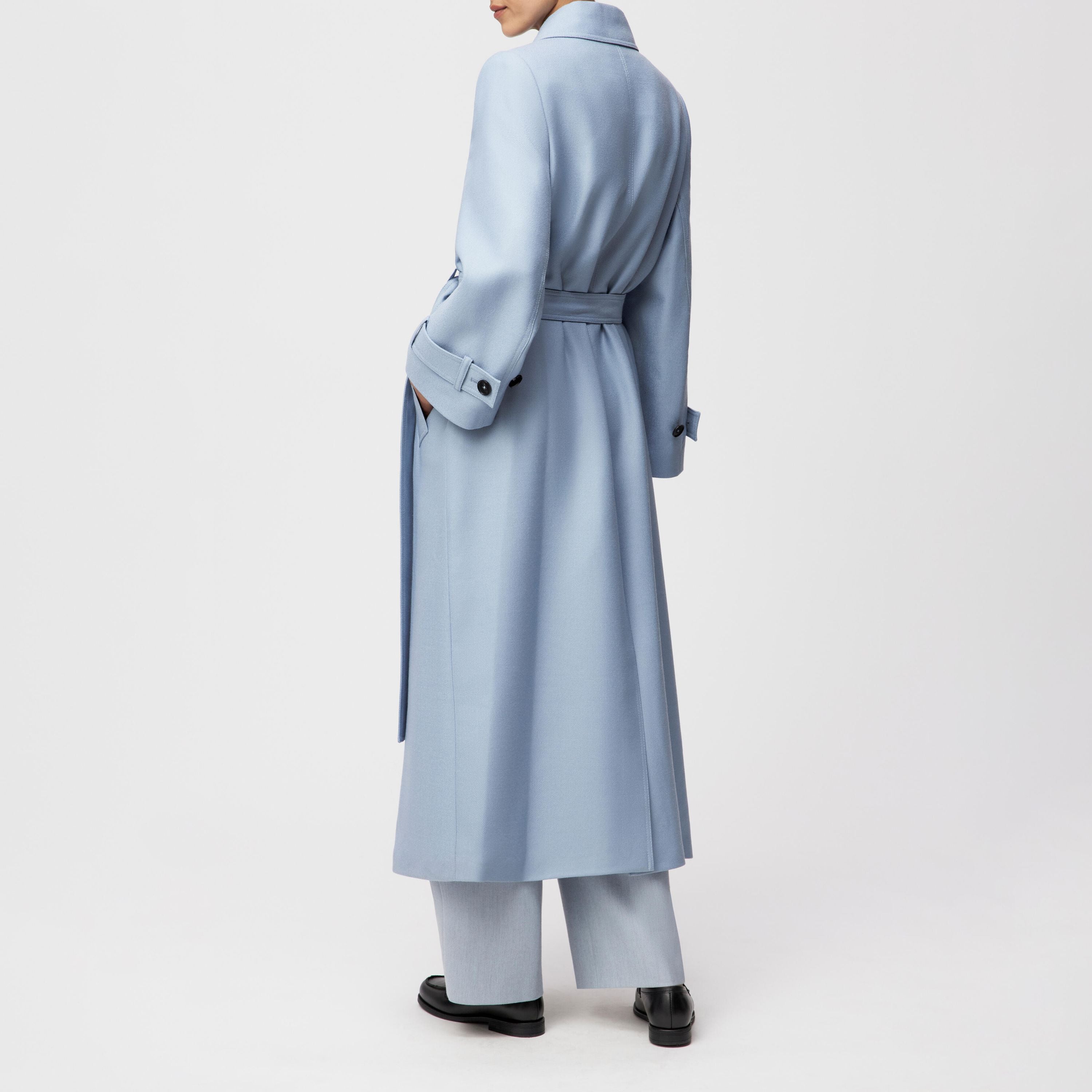 Trenchcoat ALVINGTON aus Schurwolle - 3905 - Blau