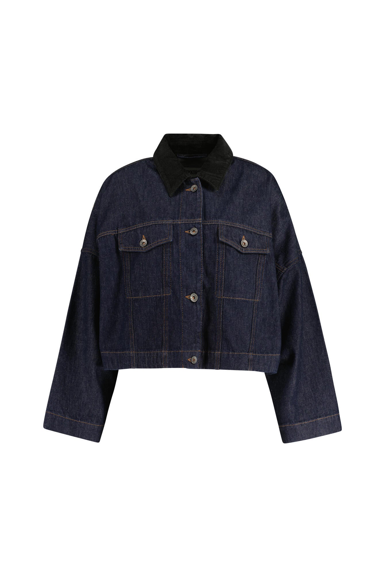 Oversized Denim Jacke - 3000 - Blau