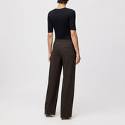 Businesshose Wide Leg - 1104 - Braun