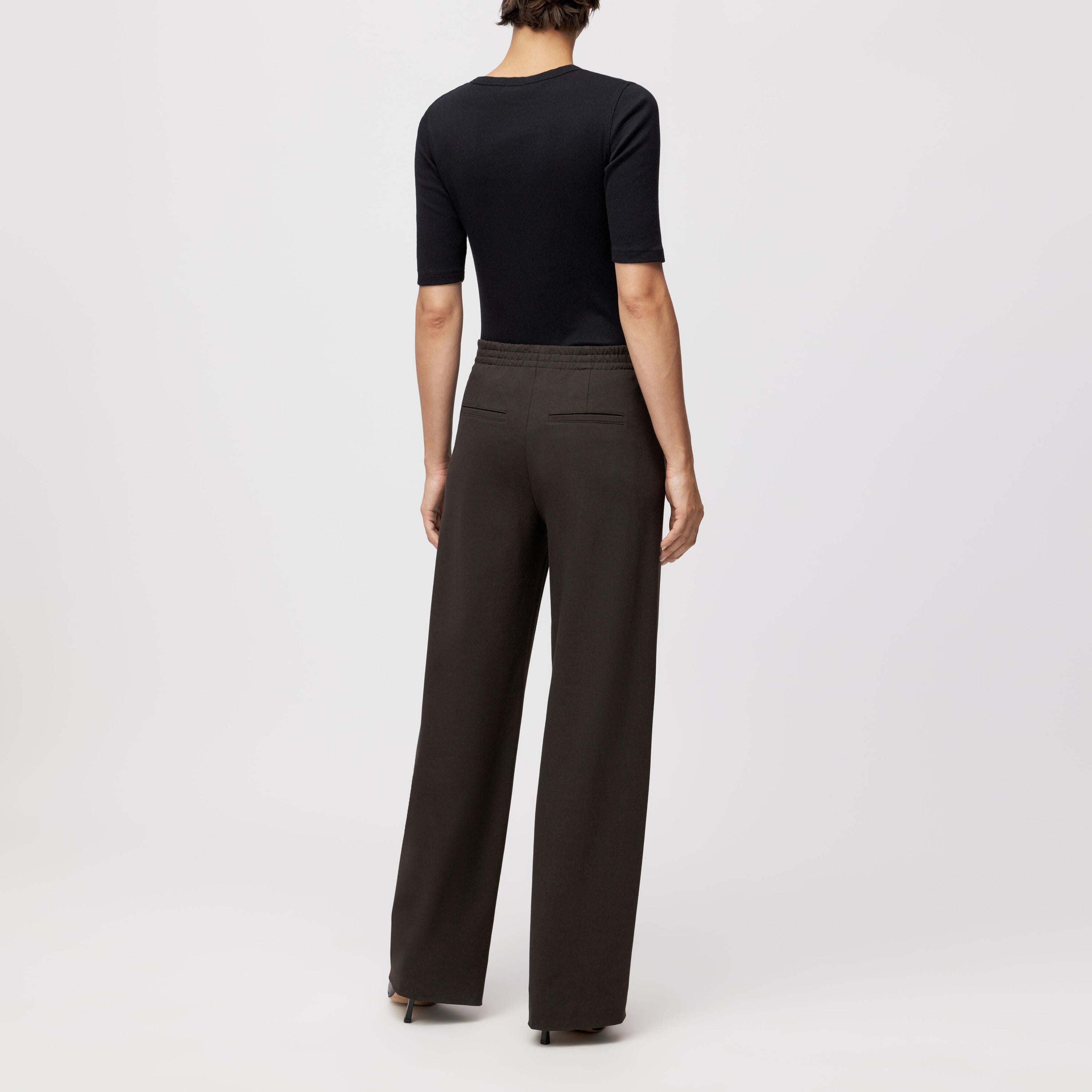 Businesshose Wide Leg - 1104 - Braun
