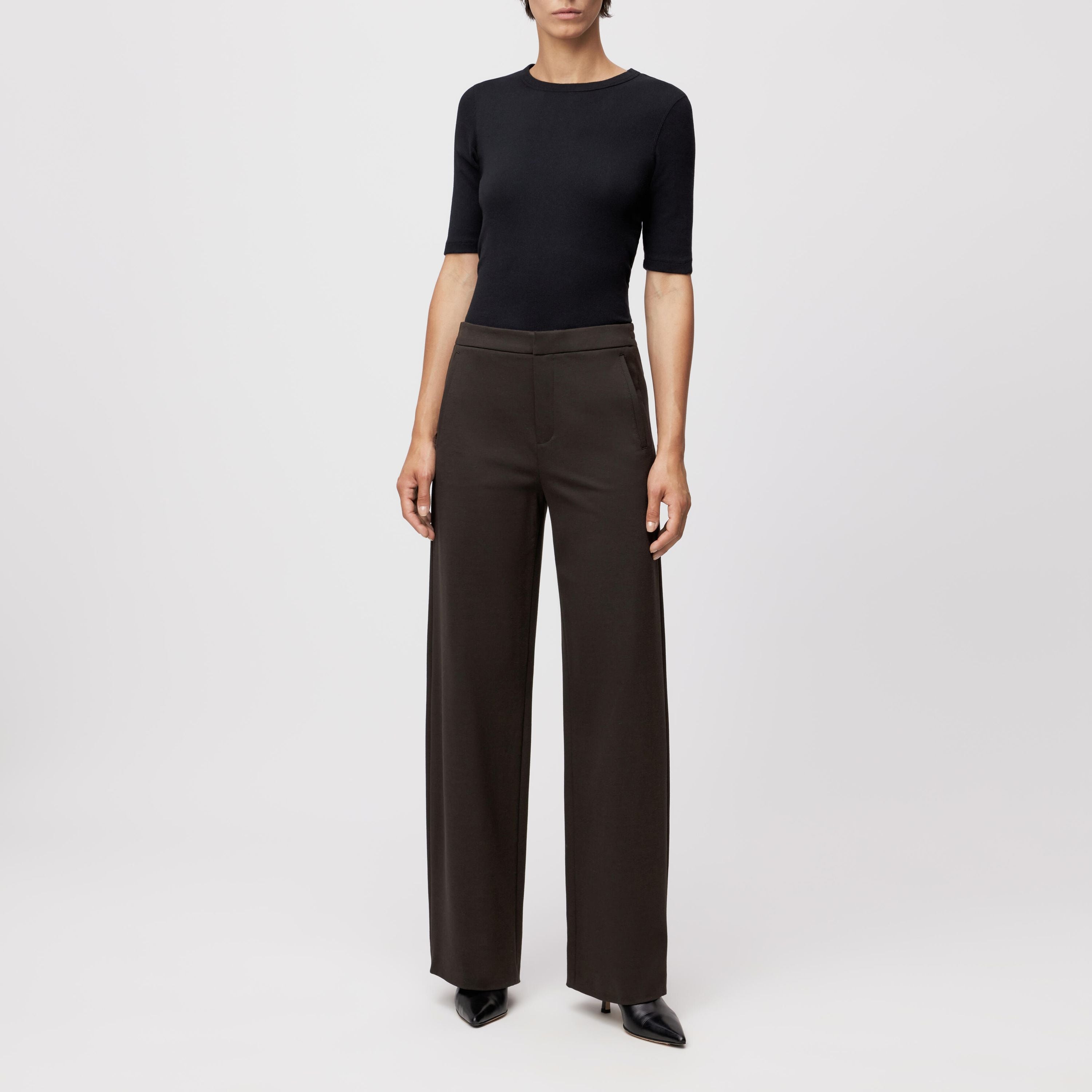 Businesshose Wide Leg - 1104 - Braun