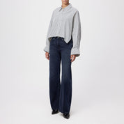 Bluse OSHIA gestreift - 3000 - Blau | Weiß