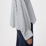 Bluse OSHIA gestreift - 3000 - Blau | Weiß