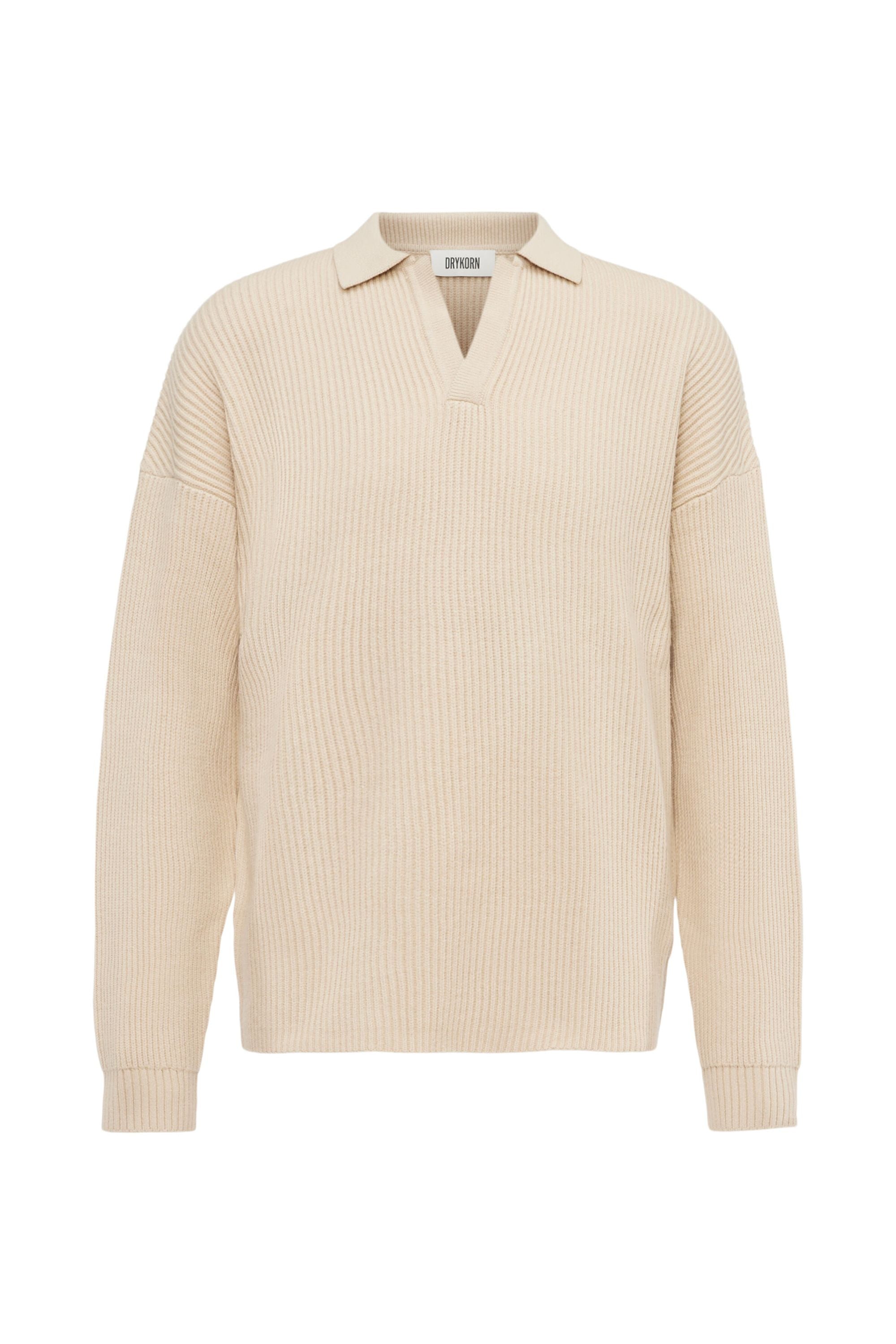Strickpullover RUSTINO aus Baumwollmix - 1821 - Beige