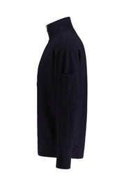 Pullover aus Wolle mit Troyerkragen - 3000 - Blau