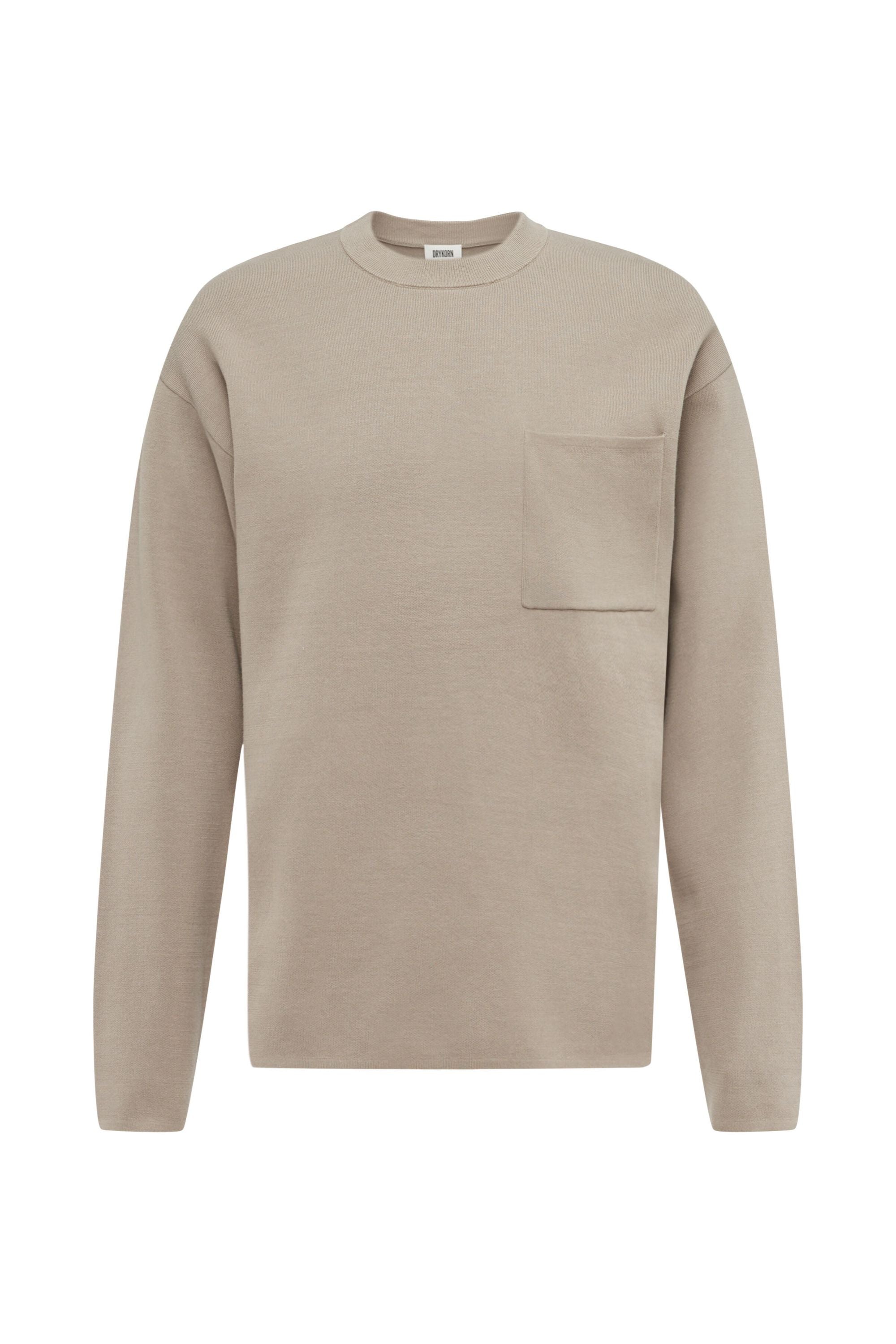 Strickpullover LEVVIN aus Baumwolle - 1715 - Braun