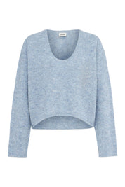 Strickpullover aus Alpaka - 3905 - Blau