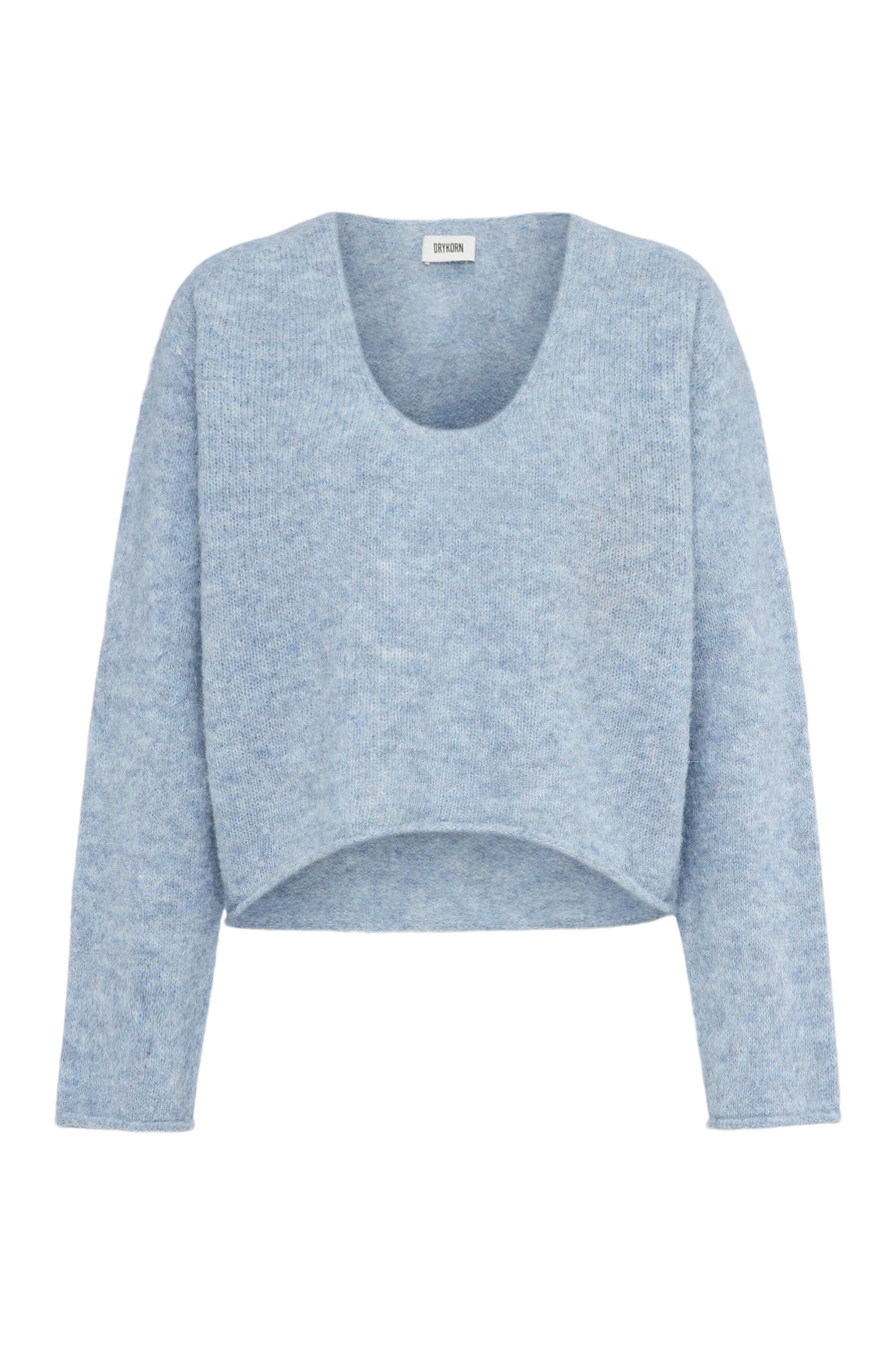 Strickpullover aus Alpaka - 3905 - Blau